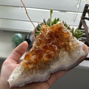 Citrine quartz cluster